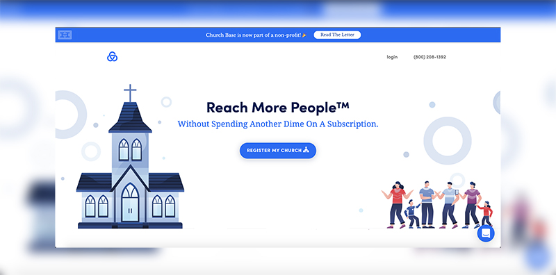 Churchbase.com Screenshot