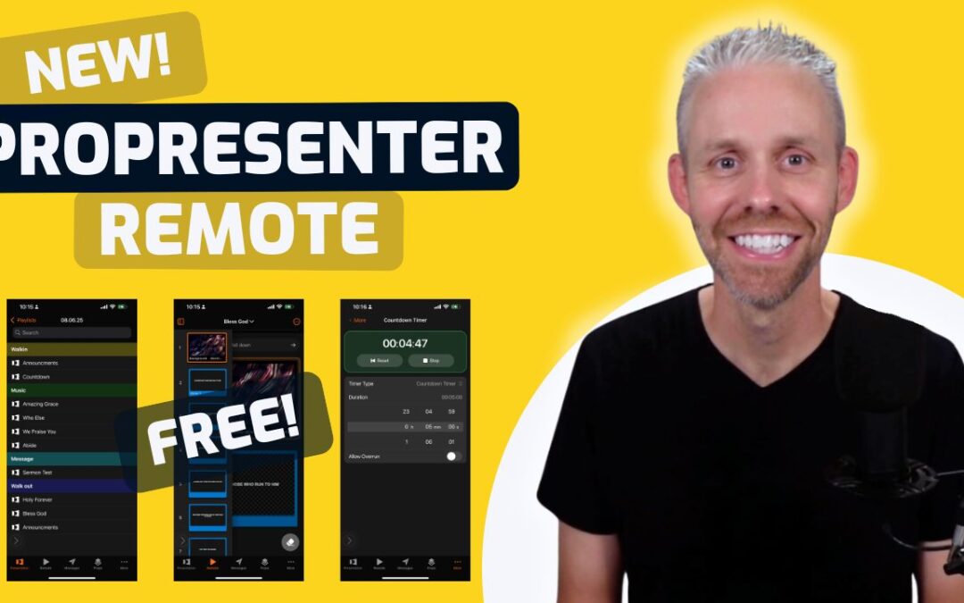 Promotional image for ProPresenter Remote