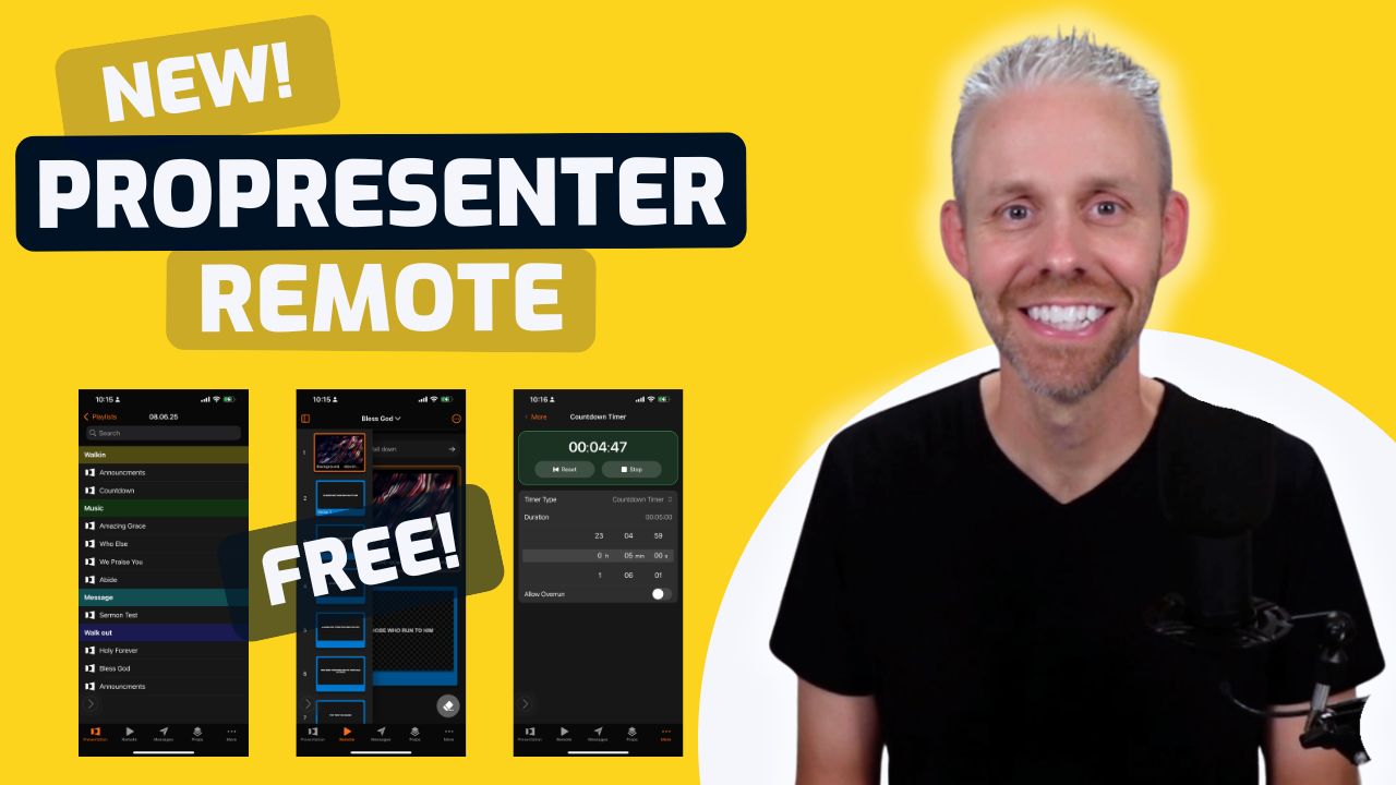 Promotional image for ProPresenter Remote